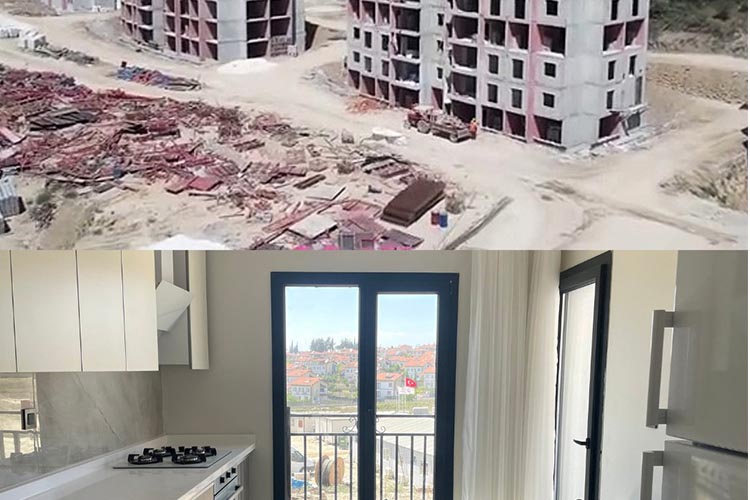 Afet Konutlarinin Örnek Dai̇resi̇ne Eşyalar Yerleşti̇ri̇ldi̇